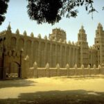 Color photograph of the mosque