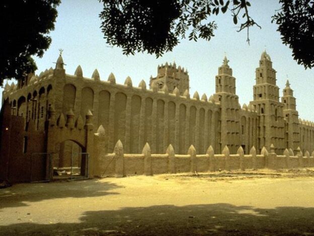 Color photograph of the mosque