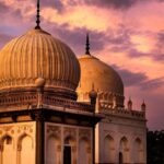 Image of two domed tombs in India