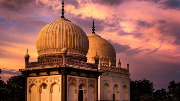 Image of two domed tombs in India